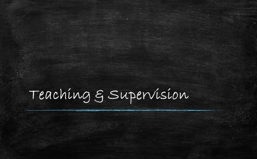 Teaching and supervision image